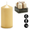CREAM WAD CANDLE 13CM