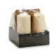 CREAM WAD CANDLE 15,5CM