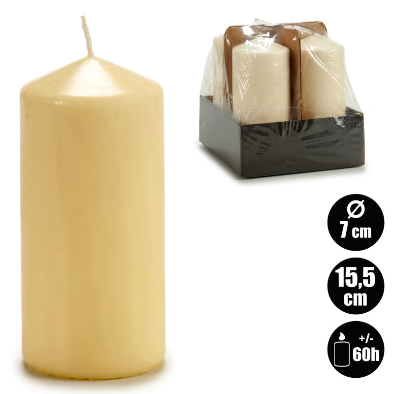 CREAM WAD CANDLE 15,5CM