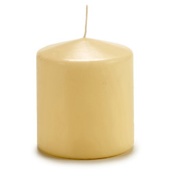WIDE WAD CREAM CANDLE 10CM