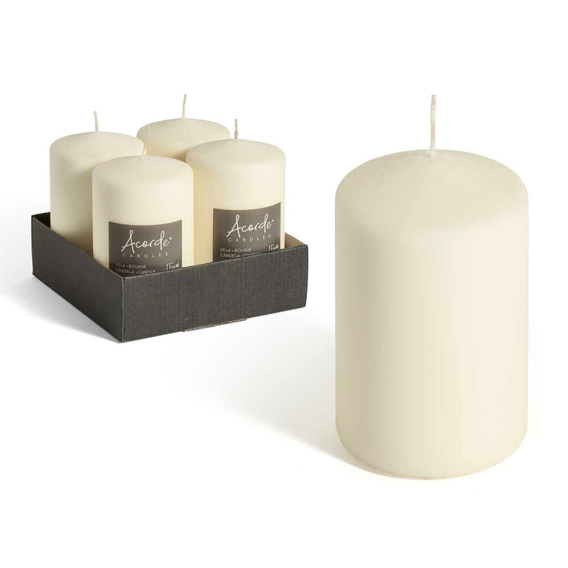 BOUGIE BLOC CREME LARGE 15CM