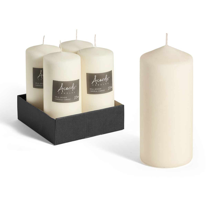 BOUGIE BLOC CREME LARGE 20CM