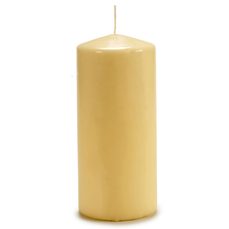 WIDE WAD CREAM CANDLE 20CM