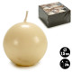 CREAM BALL CANDLE DIAM 7,5CM