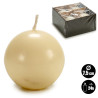 CREAM BALL CANDLE DIAM 7,5CM