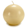 BOUGIE BOULE CREME DIAM 10CM
