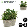 POT DE FLEURS PIERRE OVALE PLANTES ASSOR