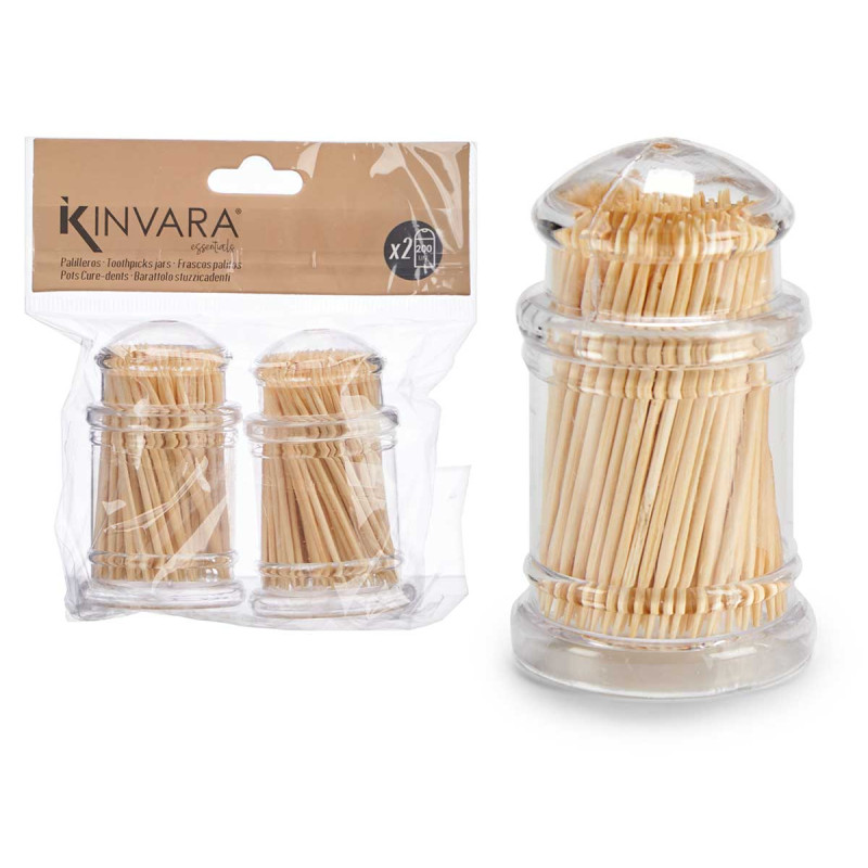 METACRILATE SET 2 TOOTHPICK HOLD 150UNX2