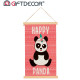 PARCHMENT CANVAS PANDA SUR2 33X54CM
