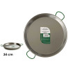 POLISHED PAELLA PAN 34 CM 6 PORTIONS