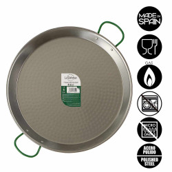 POLISHED PAELLA PAN 50 CM 13 PORTIONS
