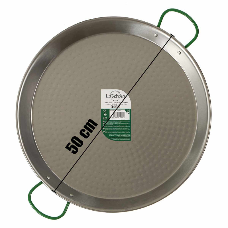 PAELLERA LEVIGATA 50 CM 13 RAZIONI