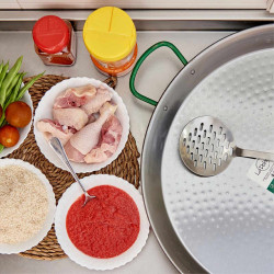 POLISHED PAELLA PAN 50 CM 13 PORTIONS
