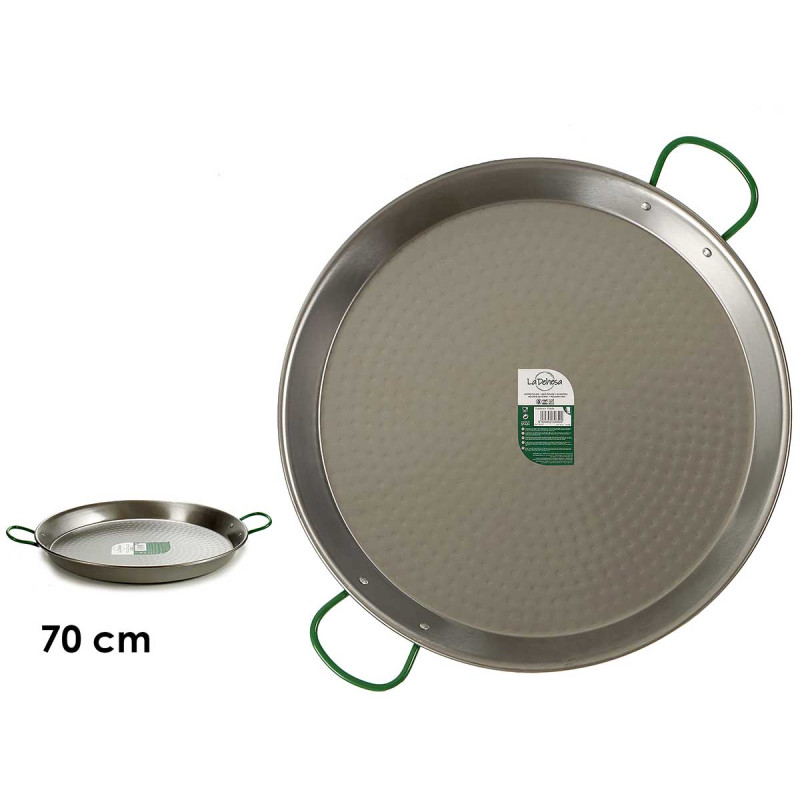 POELE A PAELLA POLIE 70 CM 30 RATIONS