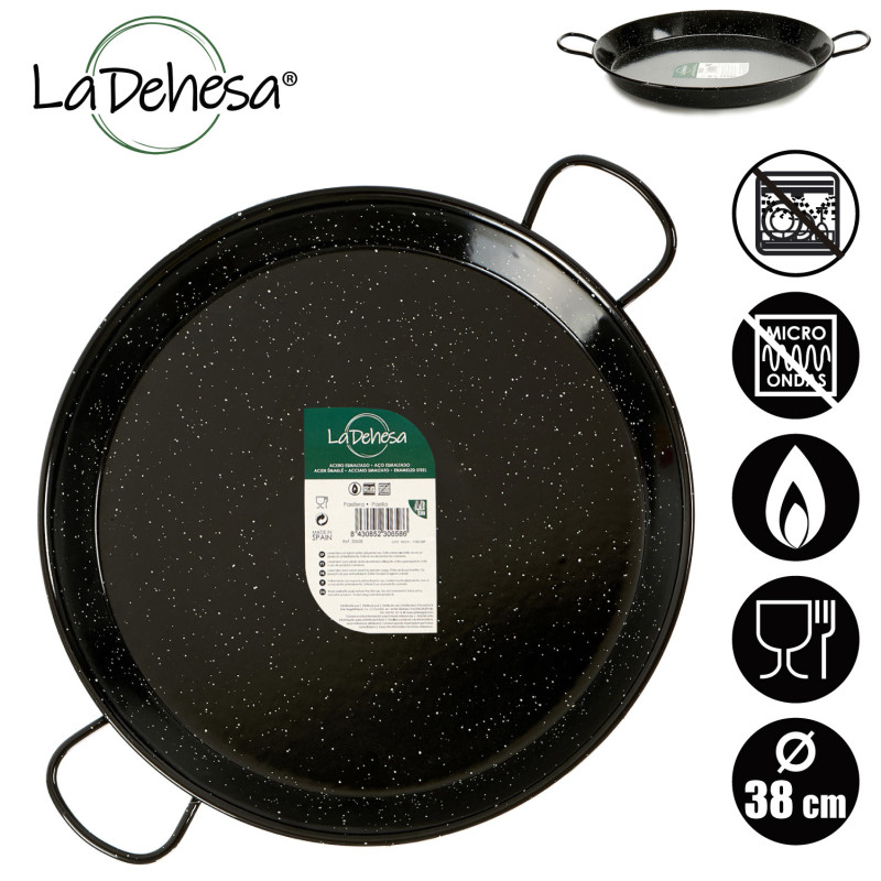 PAELLERA SMALTATA 38 CM 8 RAZIONI