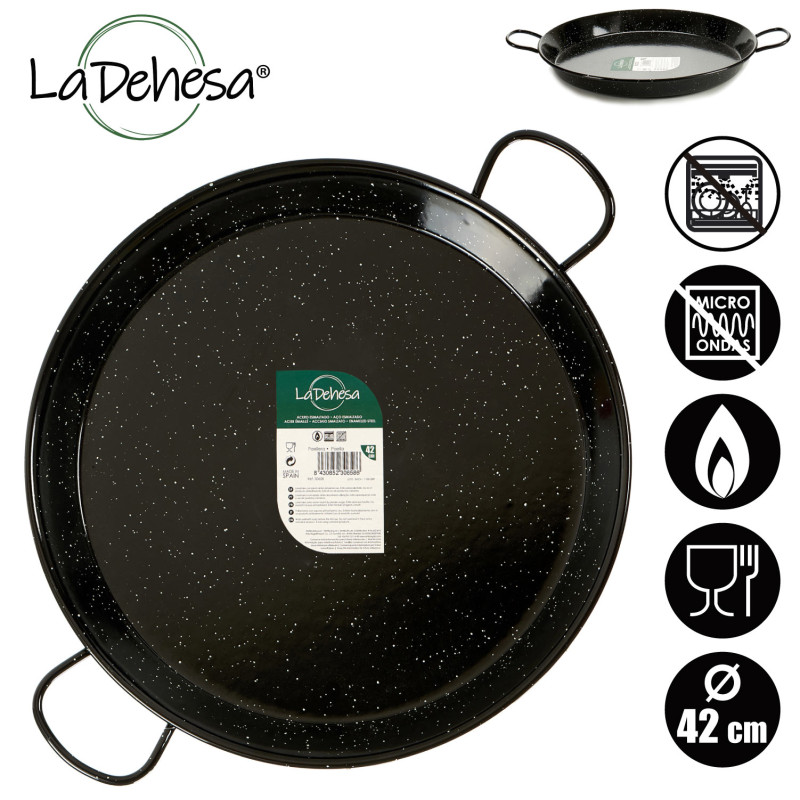 POELE A PAELLA EMAILLE 42 CM 10 RATIONS