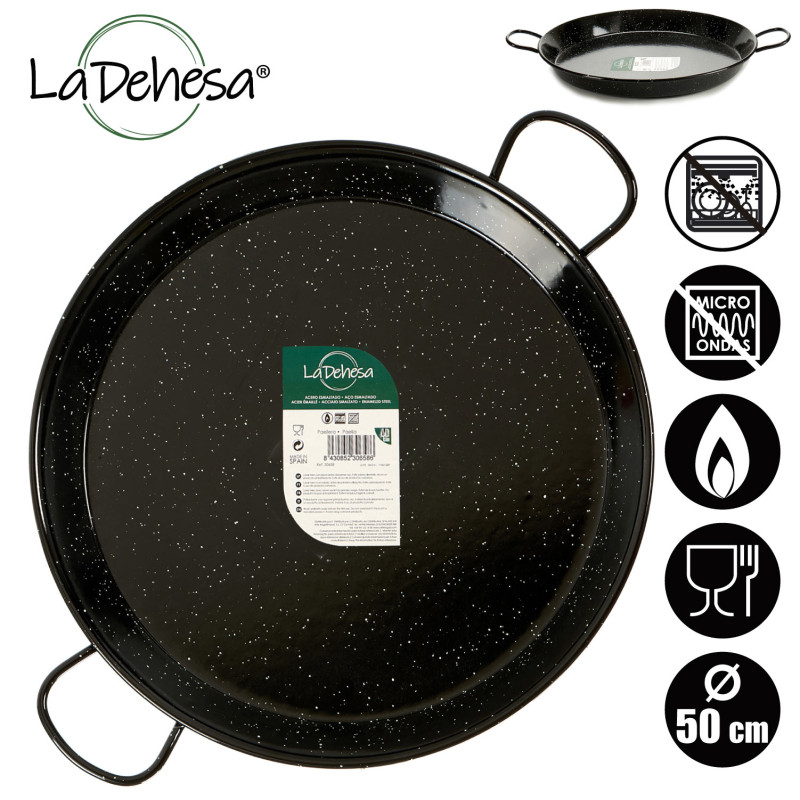 POELE A PAELLA EMAILLE 50 CM 13 RATIONS