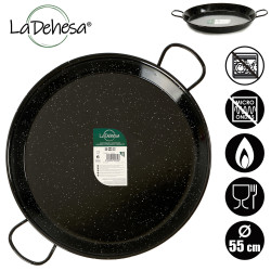 ENAMELED PAELLA PAN 55 CM 16 PORTIONS