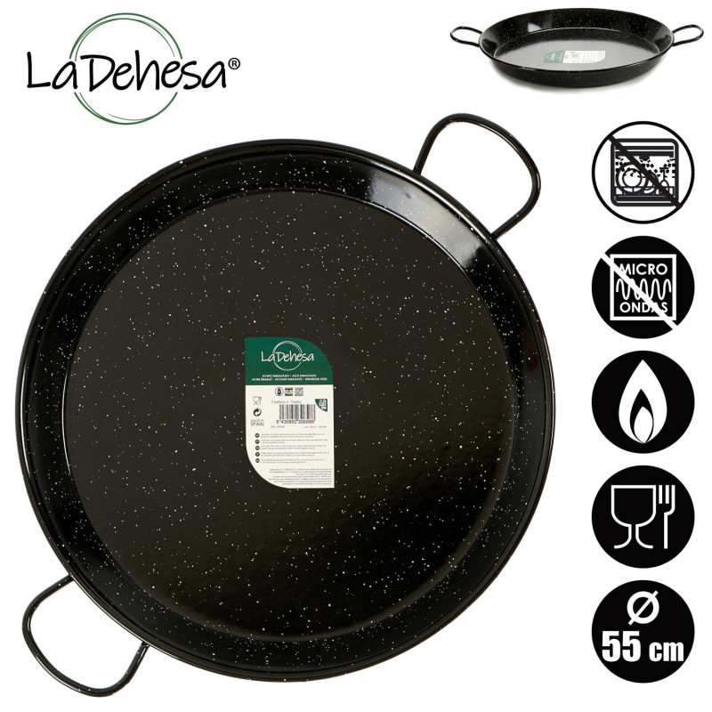 POELE A PAELLA EMAILLE 55 CM 16 RATIONS