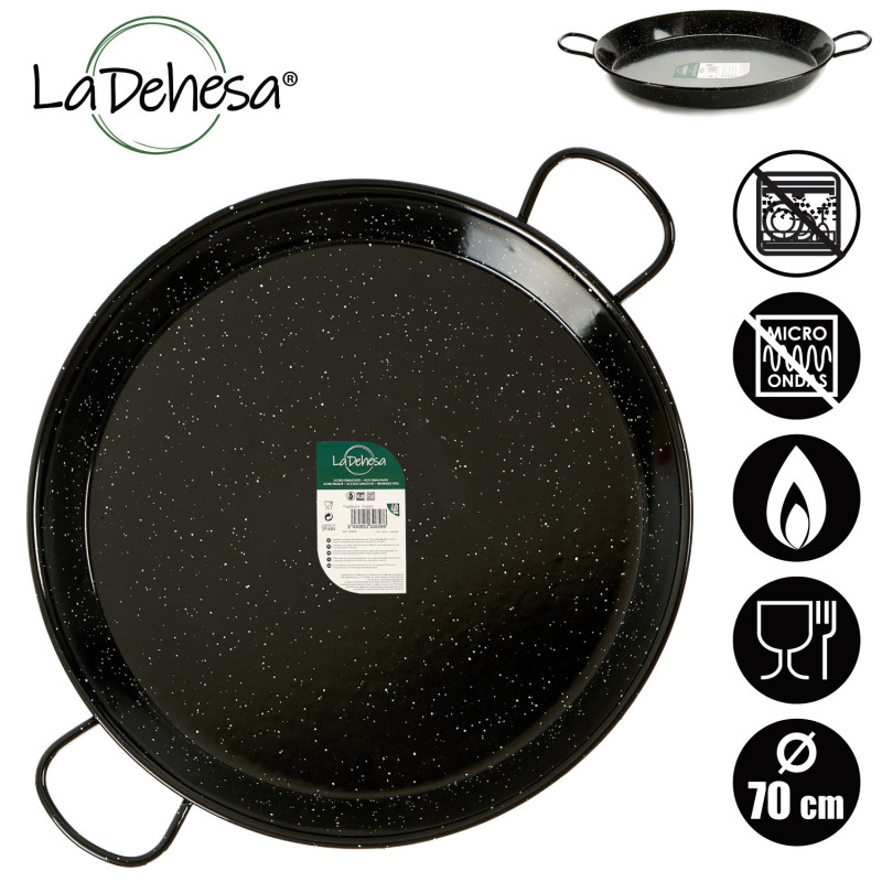 POELE A PAELLA EMAILLE 70 CM 30 RATIONS