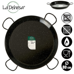 POELE A PAELLA EMAILLE 80 CM 40 RATIONS