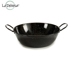 DEEP ENAMELED FRYING PAN 24 CM