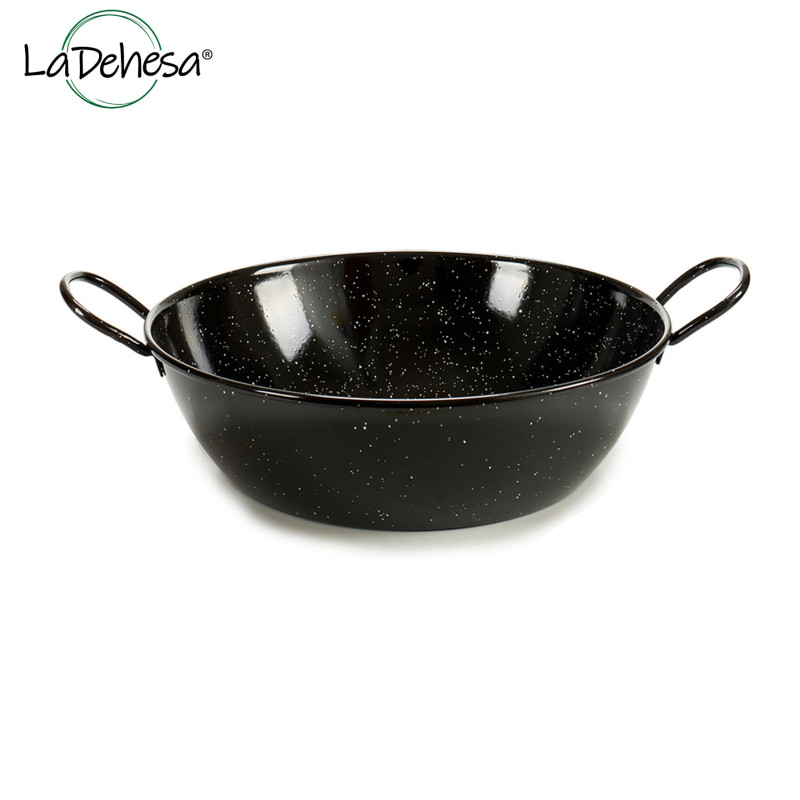 DEEP ENAMELED FRYING PAN 24 CM
