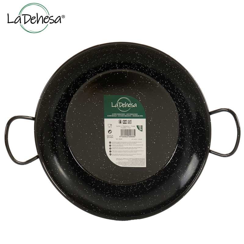 SARTEN HONDA ESMALTADA CON ASAS 28 CM