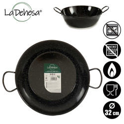 DEEP ENAMELED FRYING PAN 32 CM