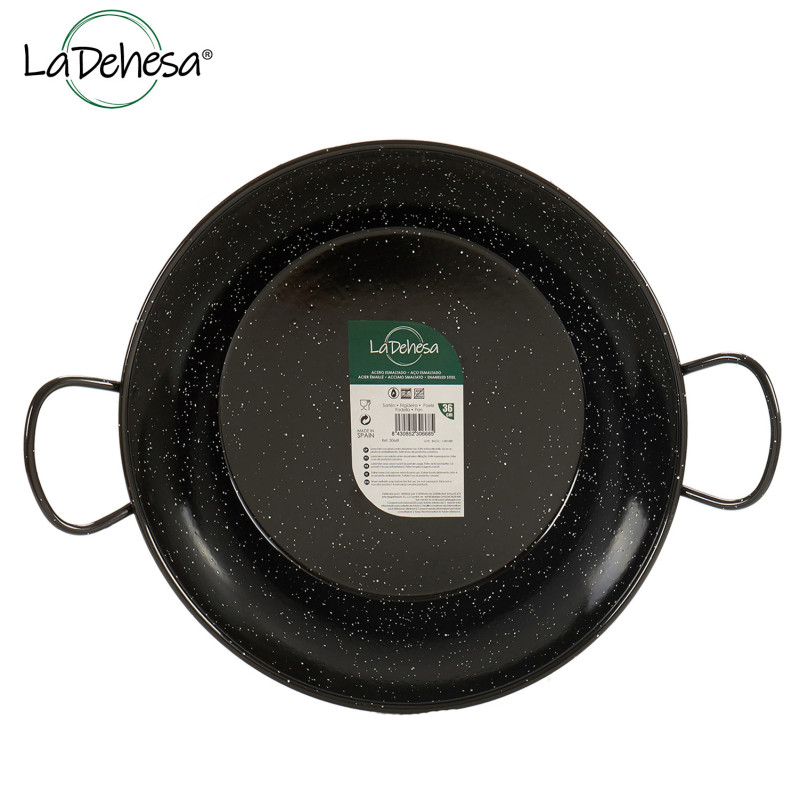 SARTEN HONDA ESMALTADA CON ASAS 36 CM