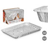 SET 4 VASSOI ALLUMINIO RET GRILL TRAFORATO 34X23CM