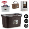 CLOTH BASKET WITH HANDLES ELEGANCE MIX