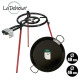 SET POELE A PAELLA EMAILLE 46CM BRULEUR