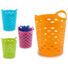 CESTA PLASTICO REDONDA MULTIUSOS SURT 4