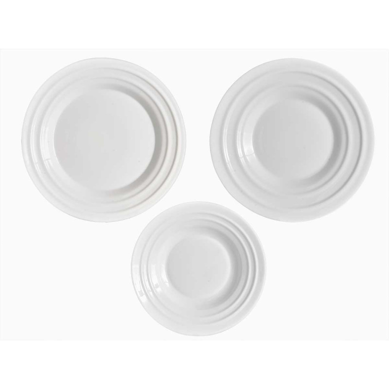 SET VAJILLA ONDAS OPAL 18PZS