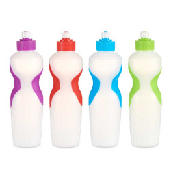 BOTELLA PLASTICO CON TAPA SURT 4 COL