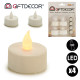 SET 4 VELAS TEALIGHT LED