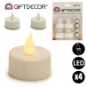 SET 4 VELAS TEALIGHT LED
