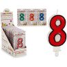 VELA ANIVERSARIO 8 SORT 4 COR