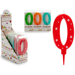 VELA ANIVERSARIO NUMEROS GR 0 SORT 4 COR