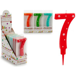 BOUGIE ANNIVERSAIRE NUM’ROS GR 7 4 COLOR