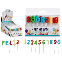 SET HAPPY BIRTHDAYS CANDLE MIX 2 MOD