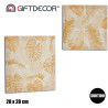 CADRE EN TOILE 28X28 FEUILLE NATUREL SET