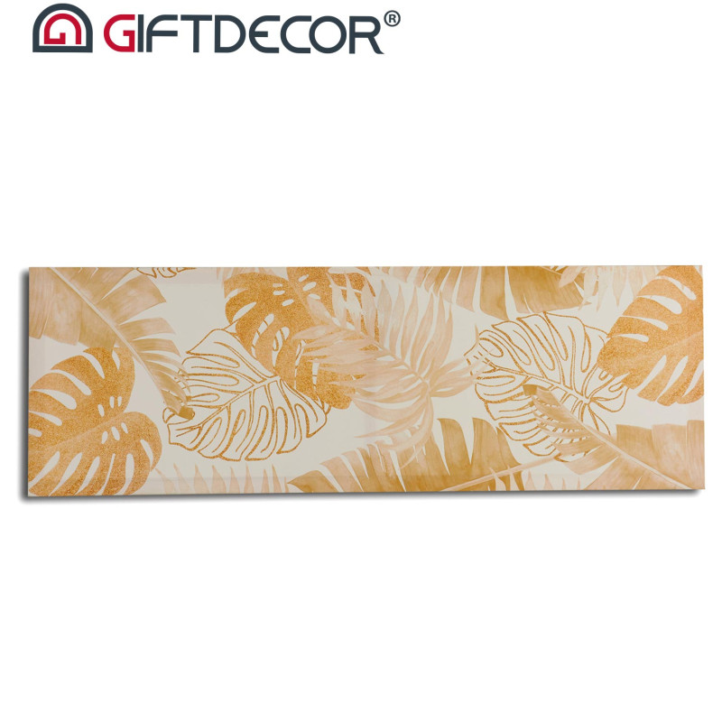 CANVAS 30X90 NATURAL LEAF SET 2