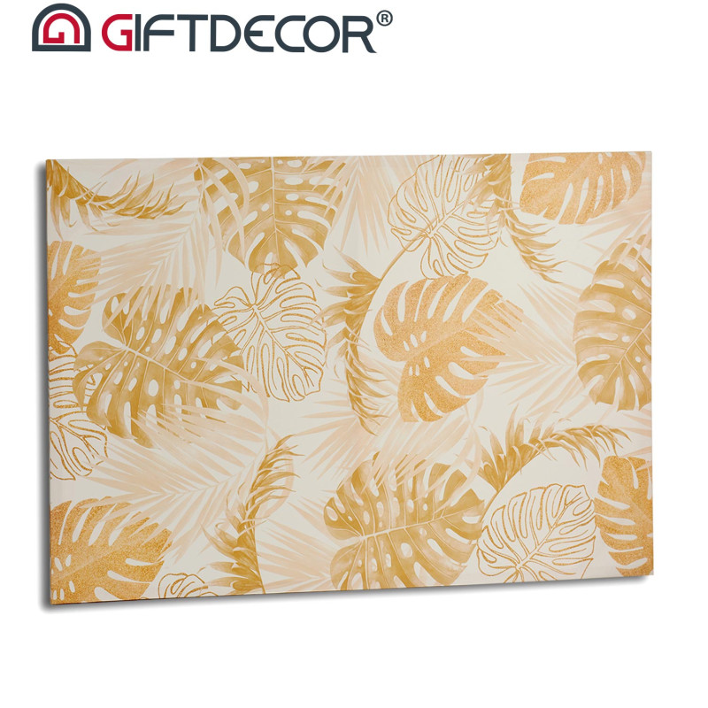 CANVAS 80X120 NATURAL LEAF SET 2