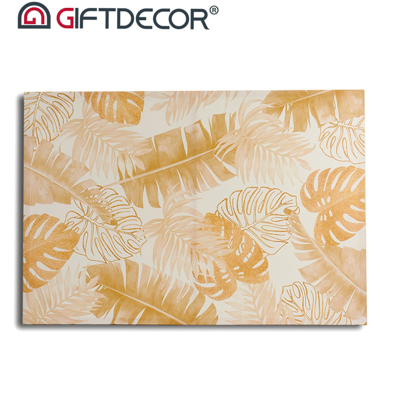 CANVAS 80X120 NATURAL LEAF SET 2