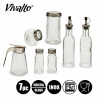 SET 7 BOTES CRISTAL CONDIMENTOS COCINA