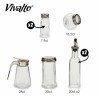 SET 7 BOTES CRISTAL CONDIMENTOS COCINA