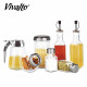 SET 7 PEZZI VETRO CONDIMENTI CUCINA