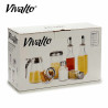 SET 7 BOTES CRISTAL CONDIMENTOS COCINA